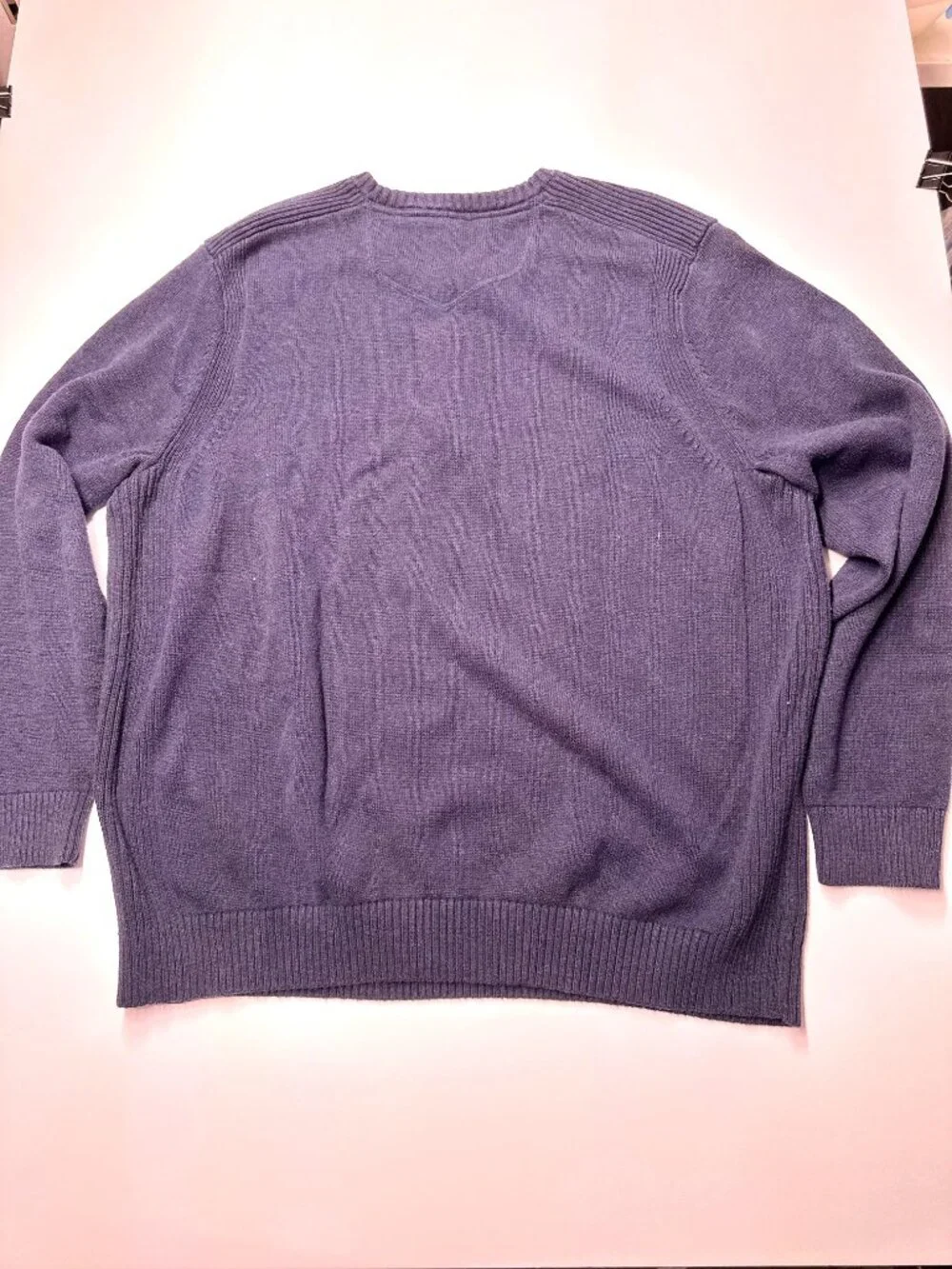 Eddie Bauer Men's Pullover Henly Sweater Dark Navy Blue 2XL